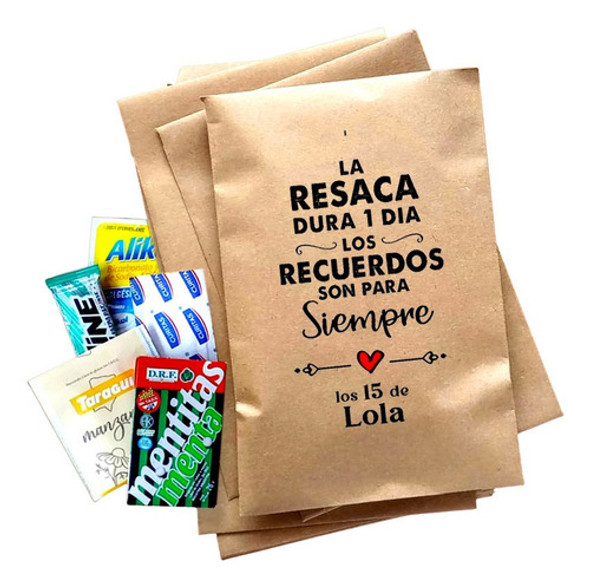 30 Bolsitas Kit Emergencia Anti Resaca Hangover 0