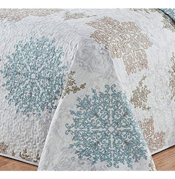 Grandlinen Fina De 3 Piezas Juego De Edredón Impreso Colcha 1