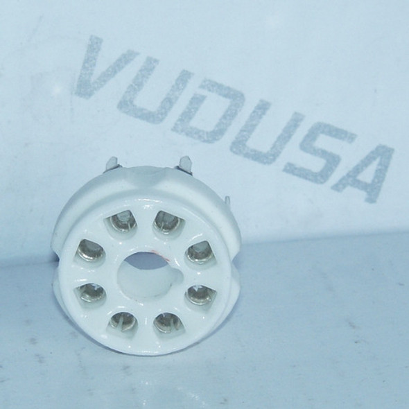 Lote 5 Zócalos Octal Cerámico P/plaqueta 6l6 6v6 El34 6sn7 1