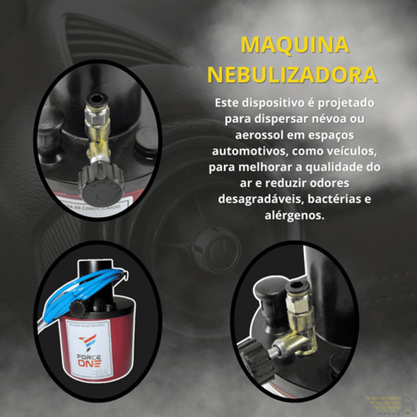 Máquina Nebulizadora Automotivo + 12 Limpa Ar Condicionado 1