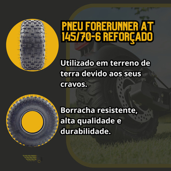 4 Pneus Boartyre 145/70-6 Para Mini Bug/quadriciclo 1 4 Pneus Boartyre 145/70-6 Para Mini Bug/quadriciclo 1