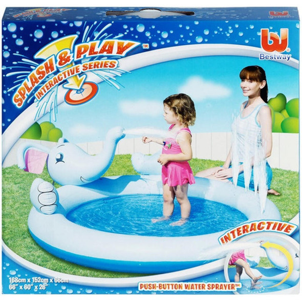 Pileta Elefante Interactiva Para Jugar 185x152x65cm Bestway 1