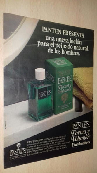 P84 Clipping Publicidad Locion Para El Pelo Panten Año 1978 0