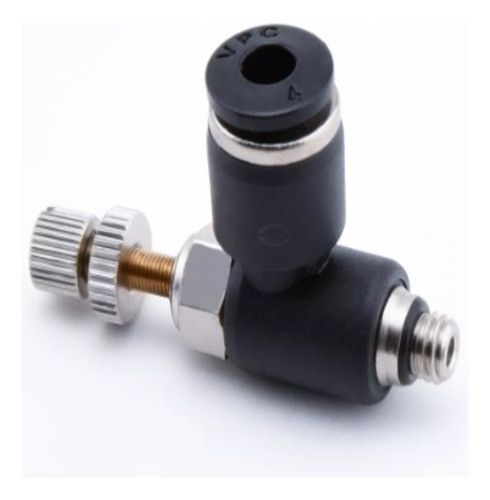 Regulador De Caudal Tipo Banjo Neumatico Tubo 4mm Rosca 1/4 0