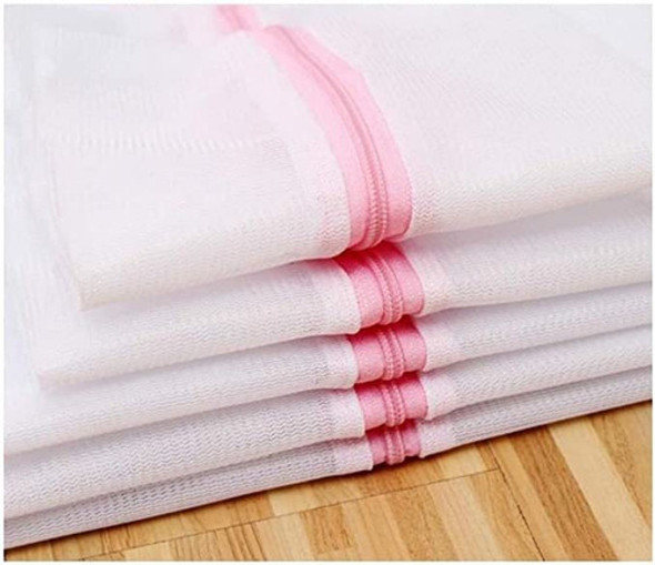 Kit 5 Saquinho De Lavar Roupa Calcinha Delicada Tamanho P/ G 1