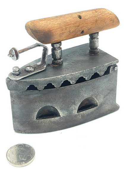 Plancha Antigua Carbon Para Puño Camisa - Antiguedades 1