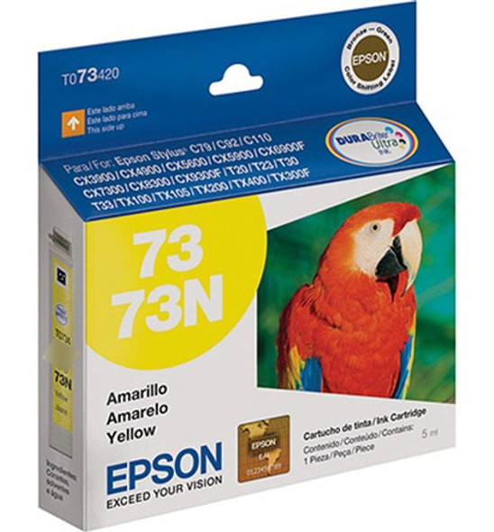 Cartucho Epson 73n Original T073420 Amarelo 0