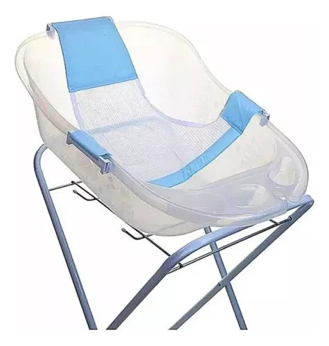 Rede De Proteção Para O Banho Do Bebe Azul - Bibi Tchan 0