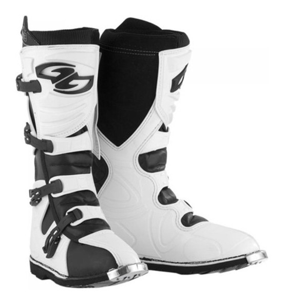 Botas Moto Cross Combat Protork Talle 42 Negro/blanco 1 Botas Moto Cross Combat Protork Talle 42 Negro/blanco 1