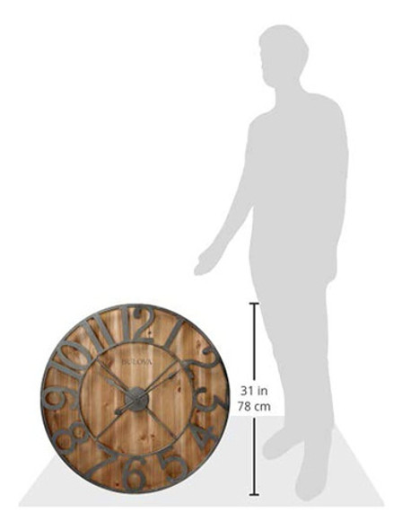 Bulova Silueta Reloj De Pared 1