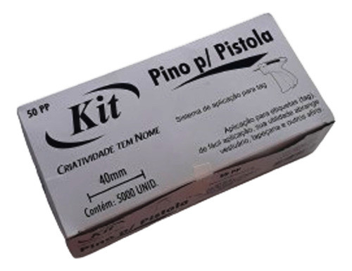 Pino Para Tag Plastico Fix Pin 40mm -5000 Unidades 1