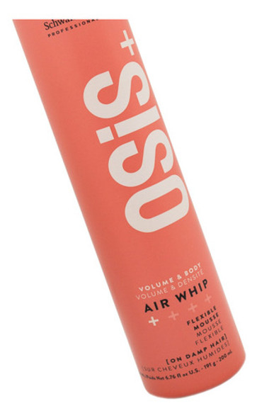 Schwarzkopf Osis+ Air Whip Mousse Flexible Volumen Pelo 6c 1