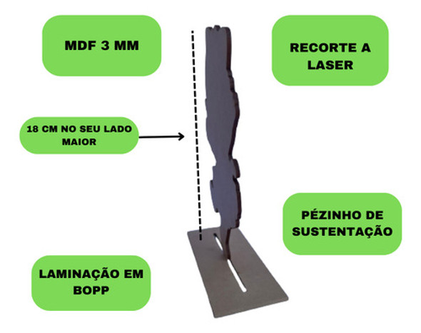 Kit Display De Mesa 6 Pç Galinha Pintadinha Aquarela Mdf 1