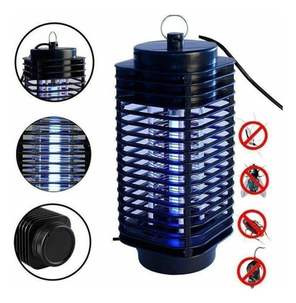 Mata Mosquitos Electrocutor Ultravioleta P/insectos Acra 0
