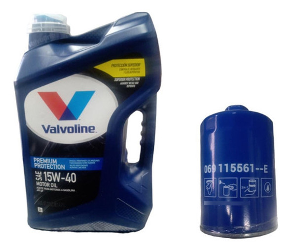 Kit Filtro Aceite + Aceite Valvoline 15w40 X 5lts Gol 1.9 D 0
