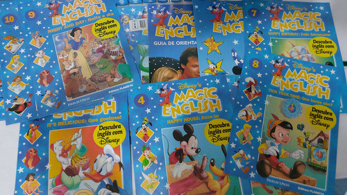 Kit Com 12 Fitas Vhs E 12 Fasciculos Coleção  Magic English 1