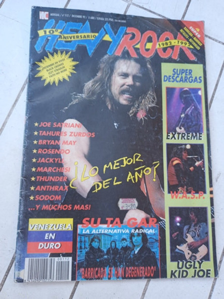 Revista Heavy Rock N.112 Dic.1992 Sin Poster 0