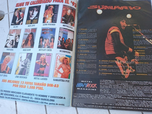 Revista Heavy Rock N.112 Dic.1992 Sin Poster 1
