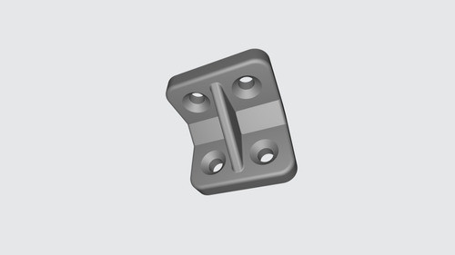 Escuadra Bracket Muebles Estantes 90° Abs - 4 Unid 25x25x30 1