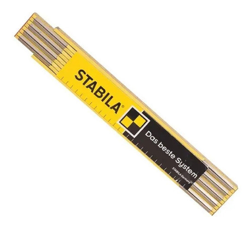 Metro Stabila Plegable Madera 2mts Aleman - 0