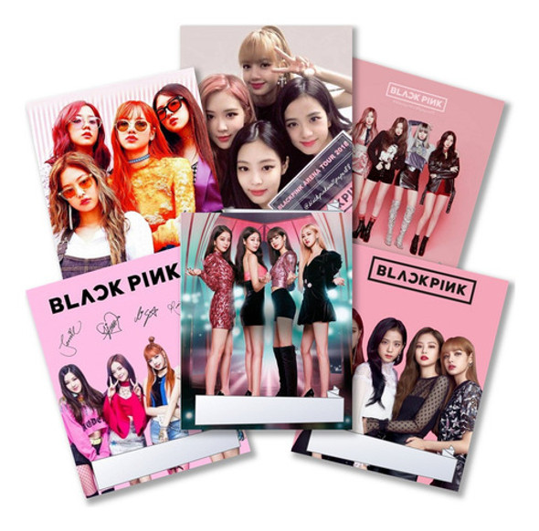 Separadores Asignaturas Black Pink - K-pop Carpeta N3 X6 0