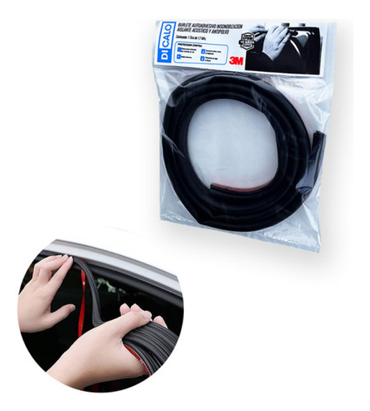 Burlete Insonorizacion Antipolvo Autoadhesivo Autos 1,7mts 0