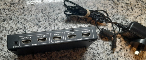 Multiplicador Splitter Hdmi 1x4 Con Trafo. 1