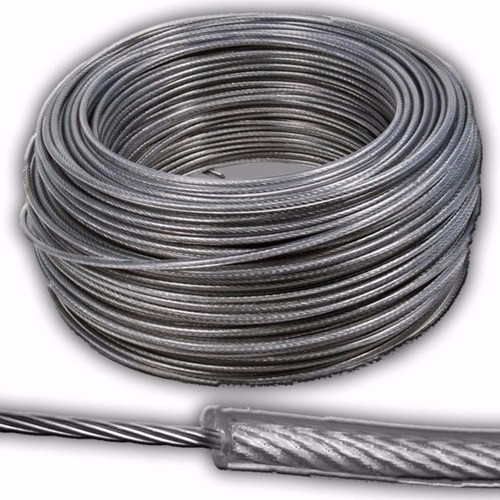 Cable De Acero Forrado En Plasico 4mm X 10 Mts Ferre Vazquez 0