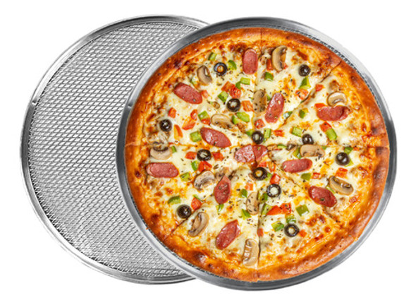 Tela Para Assar Pizza / Esfiha (45cm) Alumínio Malha 0