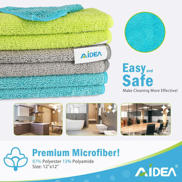 Paños De Limpieza De Microfibra Aidea, Paquete De 100, Más S 1