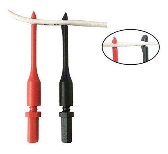 Set 2 Pincha Cables Con Guia Para Punta De Tester 2mm Esi 1