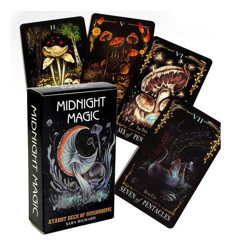 Midnight Magic Tarot Sara Richard Mushrooms  Reimpresión 0
