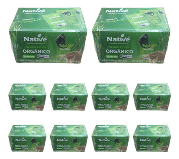 Açúcar Orgânico Native Sachê Kit Com 500 Sachês De 5g 0 Açúcar Orgânico Native Sachê Kit Com 500 Sachês De 5g 0