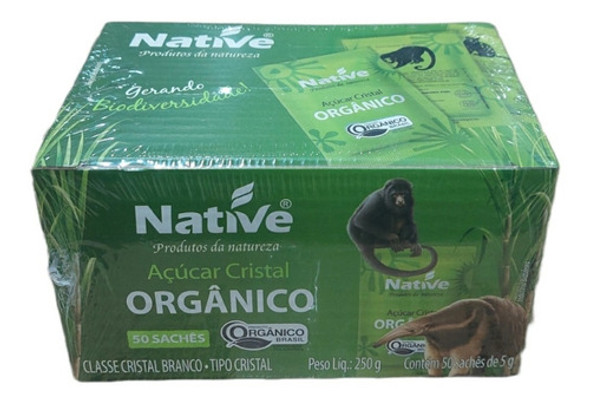 Açúcar Orgânico Native Sachê Kit Com 500 Sachês De 5g 1 Açúcar Orgânico Native Sachê Kit Com 500 Sachês De 5g 1