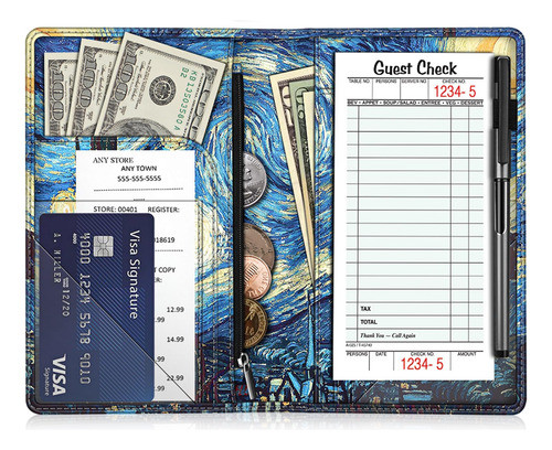 Organizador De Livros De Servidor Fintie Pu Leather Com Bols 0