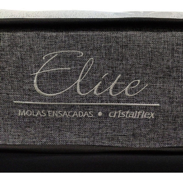 Colchon 1 Plaza Y Media Resortes Pocket Tela Lino 22cm Alto 1