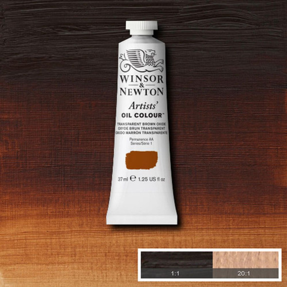 Tinta Óleo Artists 37ml Winsor S1 648 Transparent Brown Oxid 1