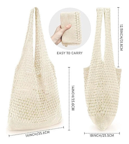 Hatisan Bolsas De Ganchillo Para Mujer, Bolsa De 1