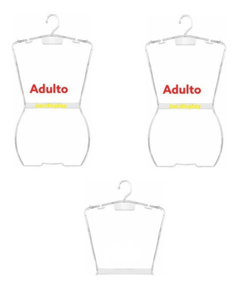 15 Cabide Collant Silhueta Adulto Acrilico Envio Já!!! 1