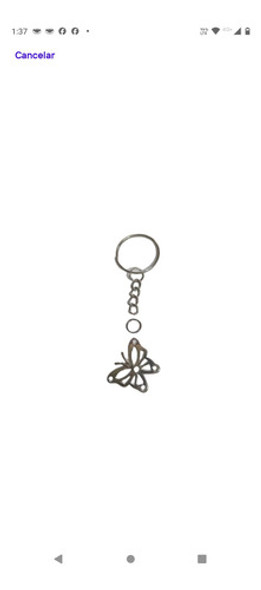 20 Llaveros Dije Inicial+número 15 +dije Mariposa Para Armar 1