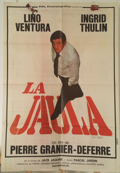 Afiche Cine Película The Cage 1975 Lino Ventura  La Cage 0