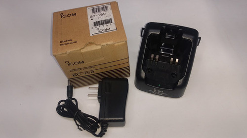 Carregador Completo Original Icom Bc-152 + Bc-123 Ic F50 F60 1