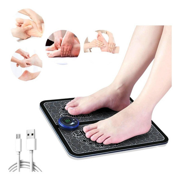 Massageador Tapete Pulso Elétrico Perna Pés Ems Almofada Pé 0