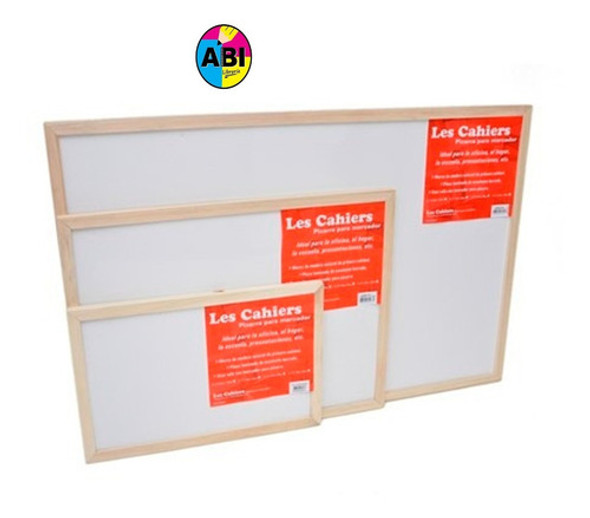 Pizarra Blanca Marco Madera 80x115cm Premium.les Cahiers 1 Pizarra Blanca Marco Madera 80x115cm Premium.les Cahiers 1