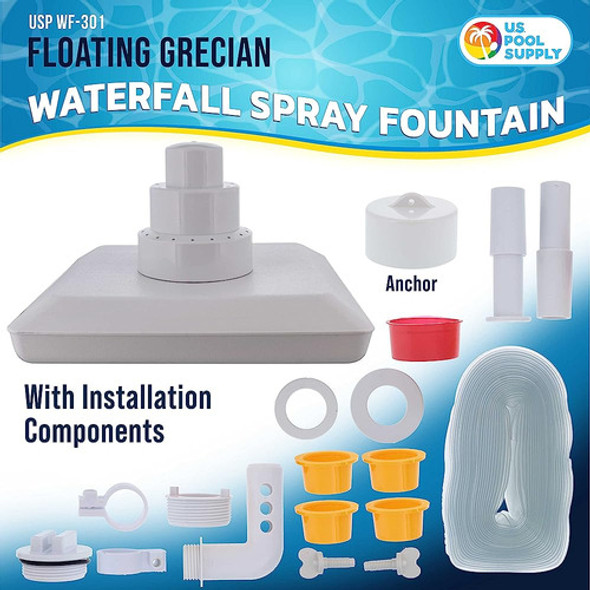 ~? U.s. Pool Supply Floating Grecian Waterfall Spray Fountai 1 ~? U.s. Pool Supply Floating Grecian Waterfall Spray Fountai 1