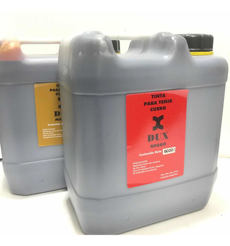 Tinta Dux Para Teñir Cueros 5000cc. Bidón Negro 1
