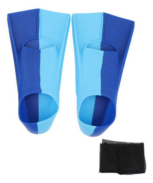Aletas De Natação De Silicone, 2 Peças, 2 Cores, Azul, Antid 0