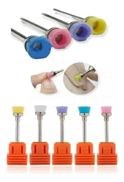 Fresa Rusa Cepillo X5u Para Torno Manicuria Uñas Esculpidas 0