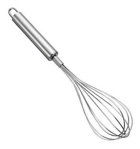 Batedor Clara Ovos Omelete Bolo Massas Fouet Fuê De Aço Inox 0