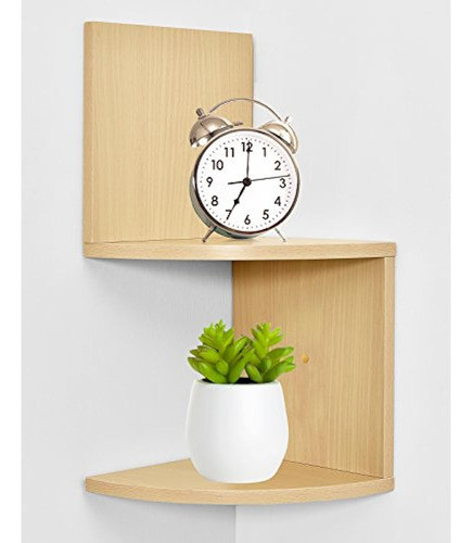 Estante De Esquina, Estantes Flotantes De 2 Niveles De Diseñ 0